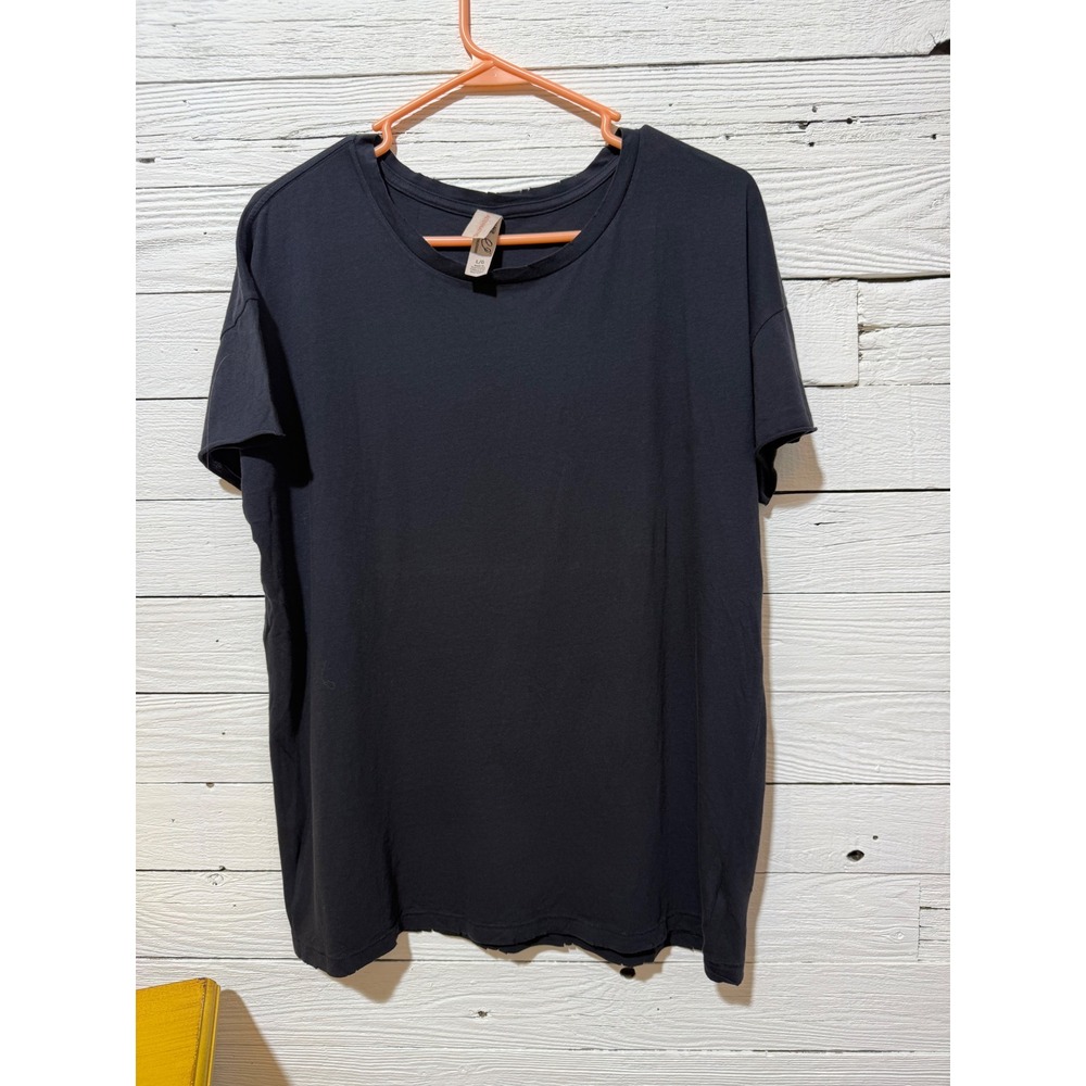 NWOT Alternative Earthleisure Womens Black Short Sleeve Crewneck T-Shirt Large